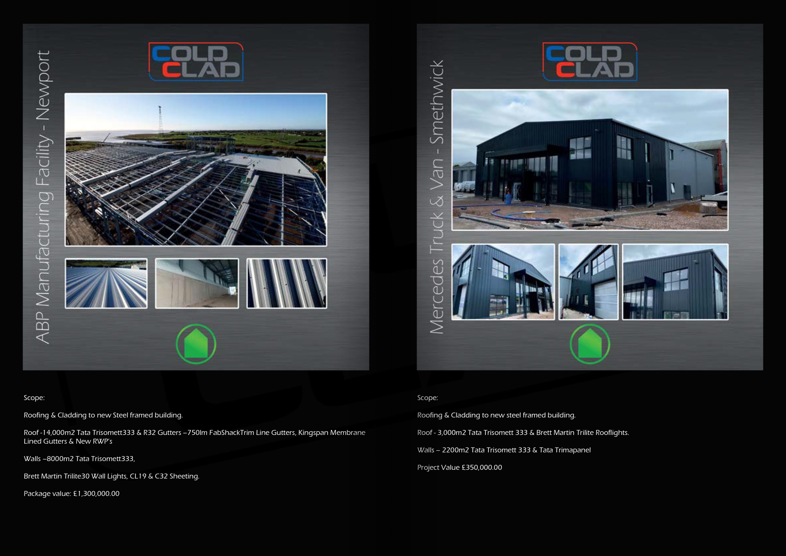 Cold Clad Roofing & Cladding Example